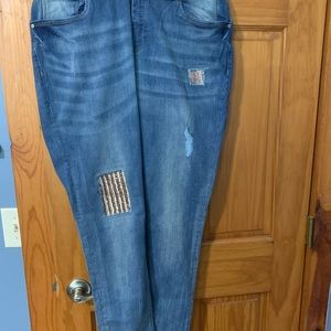 Venus Jeans with Gold Sequin Detail, 16